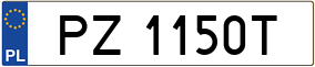 Truck License Plate